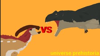 universw prehistoric ep7 parasaurolophus vs giganotoaaurus [upl. by Akinar784]