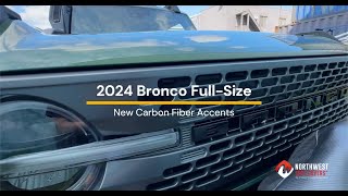 2024 Bronco Full Size Carbon Fiber Seat Covers [upl. by Ardnalak]