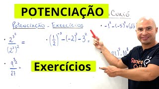 POTENCIAÇÃO  APRENDA COM EXERCÍCIOS [upl. by Hale]