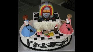 Rockin and Rollin 1950s Cake [upl. by Elatnahc]