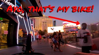 GUY TRIES PRESSING ME FOR MY BIKE BMX in Las Vegas [upl. by Llertal328]