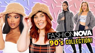 Millennials Try CRAZY Fashion Nova 90’s Outfits [upl. by Corliss]