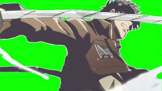 ✔️GREEN SCREEN EFFECTS Eren Shingeki no kyojin  attack on titan [upl. by Jobina]