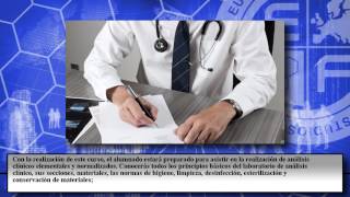 Master Tecnicas Metodos Laboratorio Clinico  Cursos Online [upl. by Lekym723]