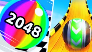 Ball Run 2048 vs Sky Rolling Ball 3D  All Level Gameplay Android iOS  Mega Update [upl. by Eillam]