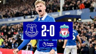 EVERTON 20 LIVERPOOL  PREMIER LEAGUE HIGHLIGHTS [upl. by Aicirtan855]