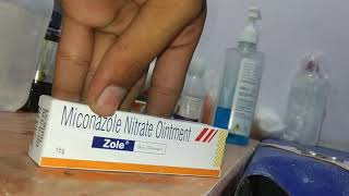 medical miconazole nitrate ointment Zole skin cream use in hindi part 65 [upl. by Atnauqal]