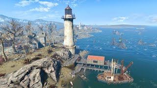 Fallout 4  Next Gen Restart  Kingsport Lighthouse  Settlement Tour  No Commentary [upl. by Lalib]