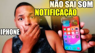 MEU IPHONE PAROU DE NOTIFICAR  IPHONE NÃO SAI SOM DE NOTIFICAÇÃO  VEJA COMO RESOLVER [upl. by Nerta419]