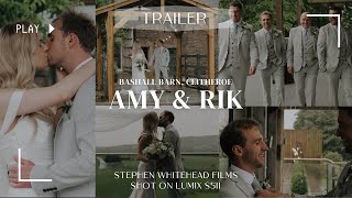 Amy amp Rik  Wedding Trailer Shot on Lumix S5ii Bashall Barn Clitheroe [upl. by Ainecey]