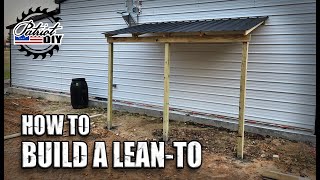 How To Build A Lean To On An Existing Building [upl. by Annayi975]