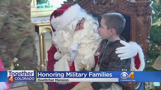 Military Families Honored At Holiday Party [upl. by Salmon]