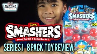 Zuru Smashers Series 1 8 pack Basketball collectible toys review [upl. by Iggem]