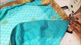 சேலை False தைப்பது எப்படி  How To Stitch Saree False [upl. by Yrrek53]