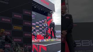 Kakak beradik Galang dan Aldi Hendra podium bareng di WorldSSP300 Magny Cours Prancis 2024 [upl. by Duke]