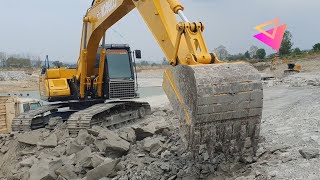 ศึกประชันความแรง ⚒️⚒️⚒️ CATERPILLAR 320 NEXT GEN VS KOBELCO SK20010 SM วัดกันช็อตต่อช็อต เจาะหินดาน [upl. by Cordi]