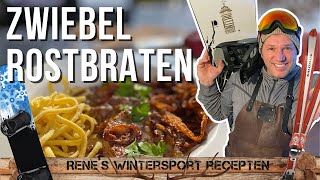 Zwiebel Rostbraten Snel gebakken rosbief met krokante uien [upl. by Ahsikrats]