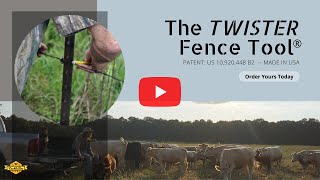 The TWISTER Fence Tool for Barb amp Net Wire TPost Fence Building amp Repair Made EASY [upl. by Arsuy539]