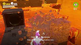 Super Mario Odyssey  Moon Kingdom Moon 11 Around the Barrier Wall [upl. by Aeriel622]