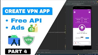 Create a VPN app in Android Studio part 4  Android Studio VPN application source code [upl. by Sabir]