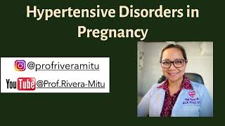 Hypertensive Disorders in Pregnancy [upl. by Narf918]