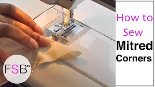 Sewing Mitred Corners [upl. by Morey]