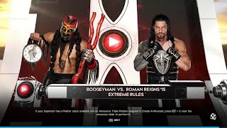 Boogeyman Vs Roman Reigns Extreme Rules Match  WWE 2K24 [upl. by Luehrmann]