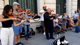 AMAZING String Orchestra！Antonio Vivaldis Winter（The Four Seasons），Madrid Spain【Street Music】 [upl. by Shamus257]