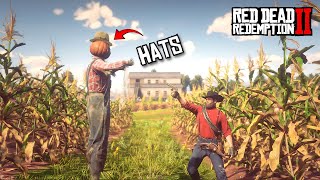 RDR2  6 Unique amp Legendary Hats that you can collect as Arthur 🎩 PART 2 [upl. by Teerprug]