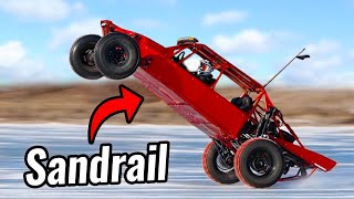 Sandrail Wheelies on Ice with Studded Tires [upl. by Editha360]