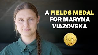 Maryna Viazovska is awarded the 2022 Fields Medal [upl. by Halima426]