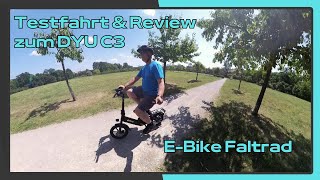 Test amp Review zum DYU C3 Falt EBike [upl. by Eedolem463]