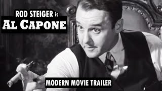 Al Capone 1959 Rod Steiger Modern Movie Trailer [upl. by Ev]