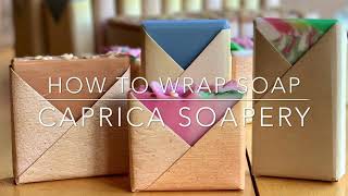 How to Wrap Soap  Soap Paper Jackets Wrapping Soap Packaging Tutorial [upl. by Kahcztiy]