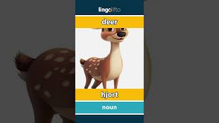 🇬🇧🇩🇰 deer  hjort  vocabulary builder  learn English  Lad os lære engelsk [upl. by Koressa233]