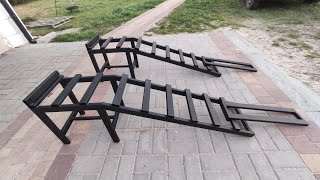 Najazdy samochodowe CAR RAMPS Rampa 40 cm wysokości do 35 tony producent STALMET [upl. by Glennon661]