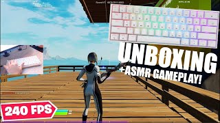 Fastest Keyboard GK61 Unboxing ⌨️ Review 🤩 Fortnite ASMR Gameplay Gateron Optical Yellow [upl. by Eintroc729]