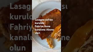 Lasagne sofrası kuruldu [upl. by Artemas]