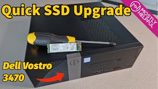 Dell Vostro 3470 SSD Upgrade  Simple Step by Step [upl. by Dyana375]