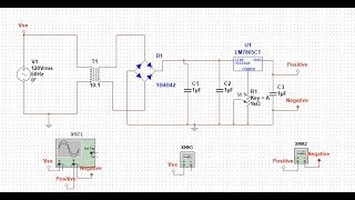 How to make a DC variable power supply in Multisim [upl. by Naiviv]