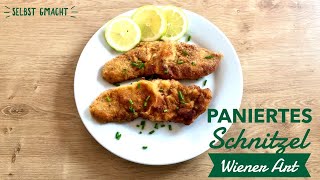 Paniertes Schnitzel Wiener Art [upl. by Hamann]