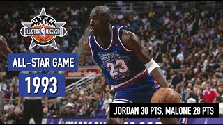 Throwback NBA AllStar Game 1993 East vs West  Full Game Highlights HD [upl. by Ahsata]