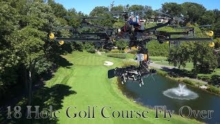 Golf Course 18 Hole Interactive Drone Flyover [upl. by Nannahs]