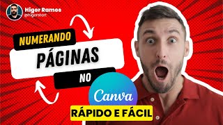 Como numerar páginas no Canva de forma fácil Veja nesse tutorial como e fácil [upl. by Elocel]