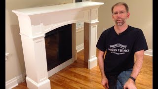 How to Install a Fireplace Mantel woodworking plans available [upl. by Yerga]