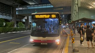 SMRT Buses MAN NG363F A24 Demonstrator SMB388S on Service 184 [upl. by Llarret]