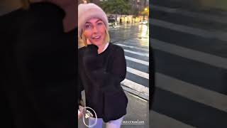 NYC Rain Crosswalk and Dancing Julianne hough shrots dance [upl. by Aicssej]