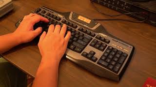 Logitech G15  Typing Sound Plain Rubberdome ASMR [upl. by Mauldon]