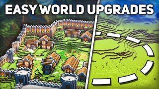 12 Ways to INSTANTLY Upgrade your Minecraft World [upl. by Itsyrc562]