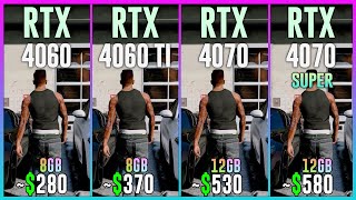 RTX 4060 vs RTX 4060 TI vs RTX 4070 vs RTX 4070 SUPER  Tested in 25 Games [upl. by Ahsenar]